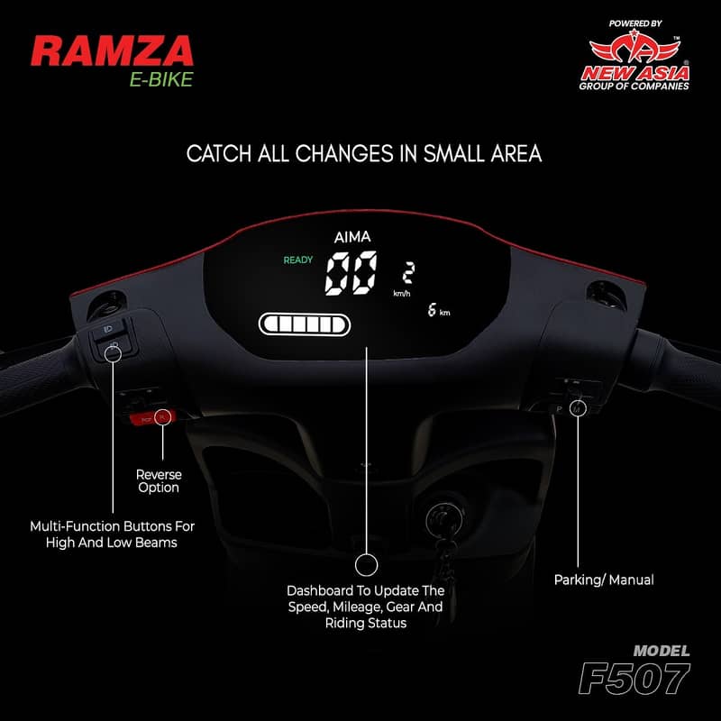 Electric Scooty RAMZA F507, Electric Bikes, Electric Scooter 2025 1