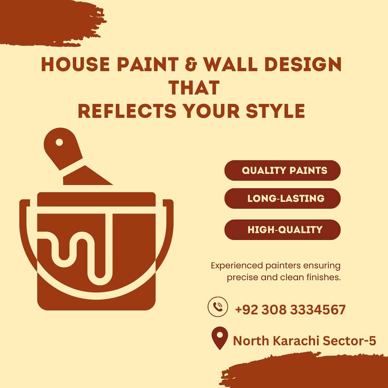 Painting service, Painters, Wall painting, Repaint, Polish/wall design 0