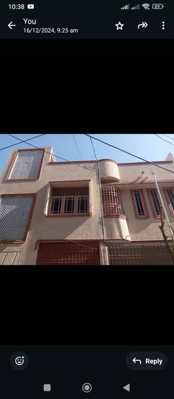 BEAUTIFUL HOUSE FOR SALE GROUND+2 SECTOR 11K NORTH KARACHI 0