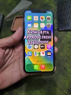 iphone x 256gb pta approved fresh all ok not a single faulf