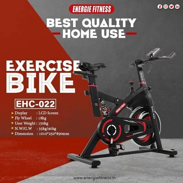 Exercise bike | Spin cycle | Spin bike | Recumbent bike | Elleptical 0