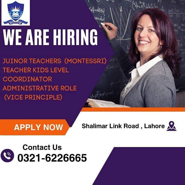 Junior Teacher | Kids Teacher | Female Staff | Jobs 0