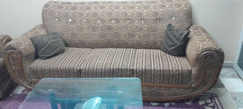 6 seater Sofa Set with high quality fabric poshish 1