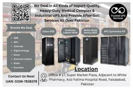 APC, Chloride, Eaton, Emerson Liebert & Riello | Industrial UPS |