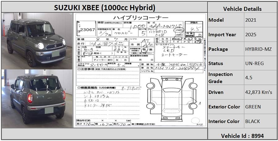 Suzuki Xbee 2021 Hybrid-MZ 0