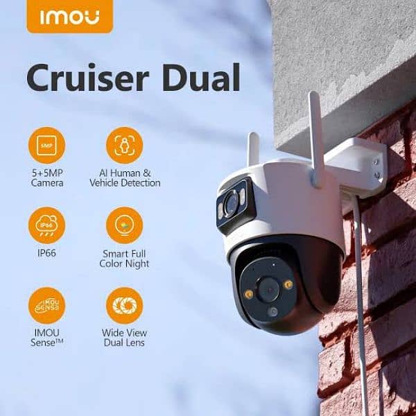 iMOU Cruiser Dual (3x3 6MP) CCTV Wifi Camera 0