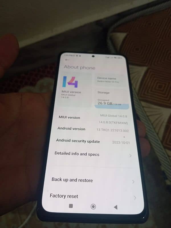 Redmi note 10 pro 8/128. exchang may possible 1