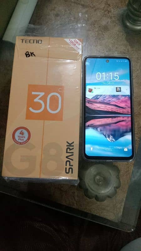 Tecno spark 30c open box ek din use ha 0