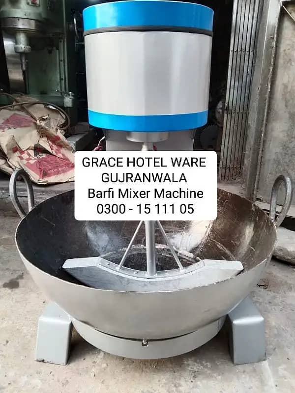 Bakery Cake Display Counter Chiller Bread Slicer Mava Barfi Machine 11