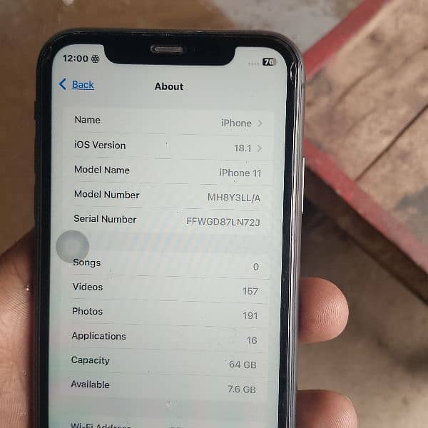 iPhone11 condition 10by10,non pta 0