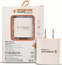 INTERLINK fast turbo adapter USB+type C pd fast charger adapter .