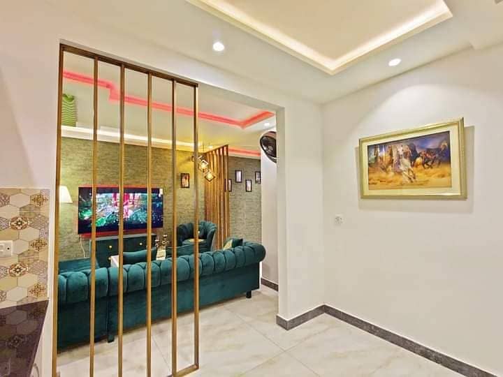 Fully Furnished 1 Bed Apartment for rent in Sector C Nearyby ATM, Mosque , School And Commercial Market Bahria town Lahore 0