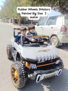 kids car | baby car  Electric car 4×4| Rubber Wheels Big Size car jeep