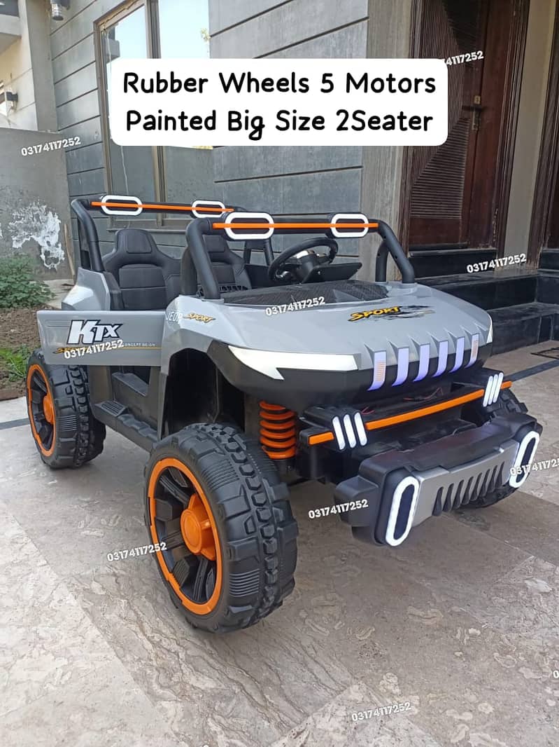 Kids Jeep | Electric Jeep 4×4 Kids Car | Rubber Wheels Big Size Jeeps 2