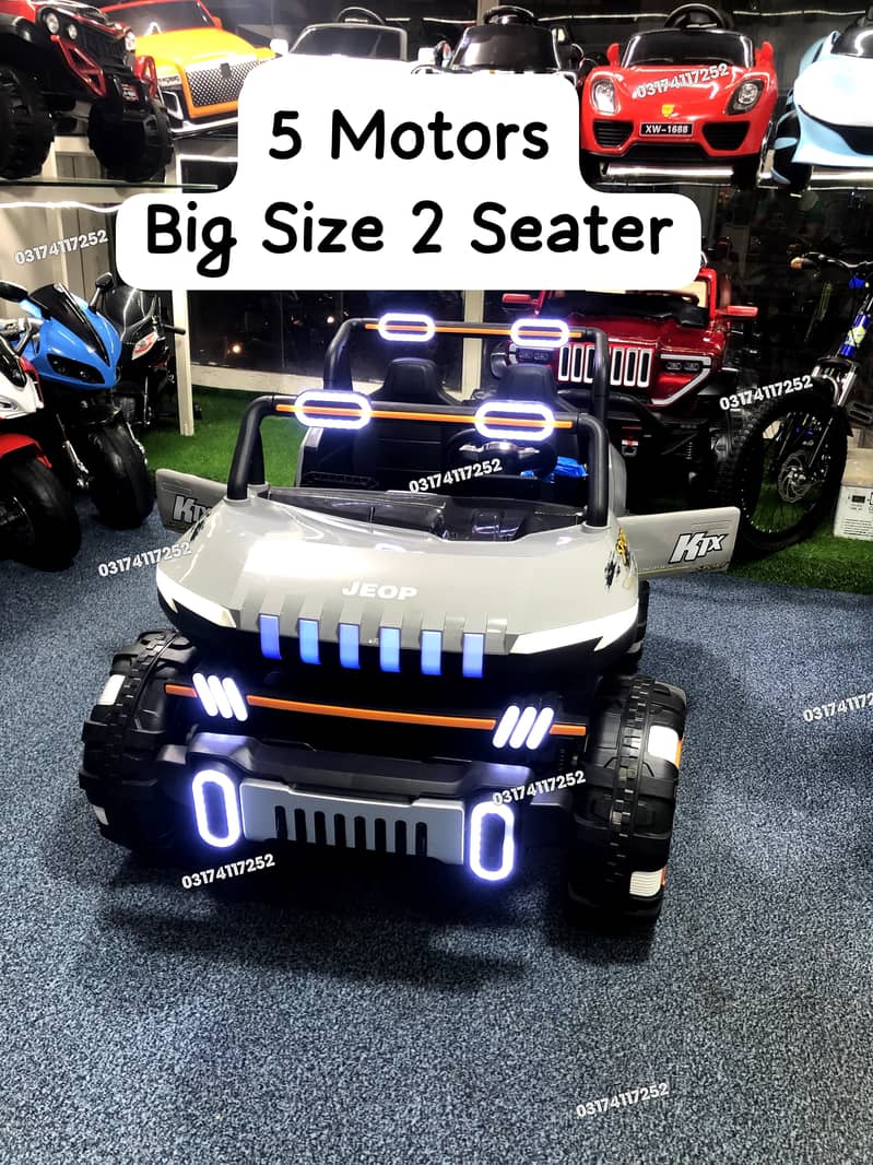 Kids Jeep | Electric Jeep 4×4 Kids Car | Rubber Wheels Big Size Jeeps 3