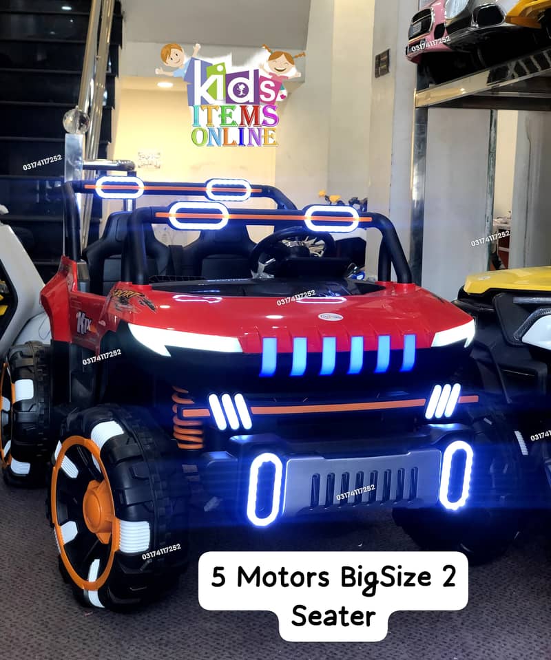 Kids Jeep | Electric Jeep 4×4 Kids Car | Rubber Wheels Big Size Jeeps 4