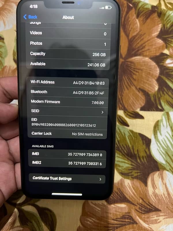 i phone XS max 256 Gold 1