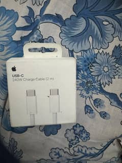 Iphone 240 Watt, 2 Meter Long Original C Type Charging Cable