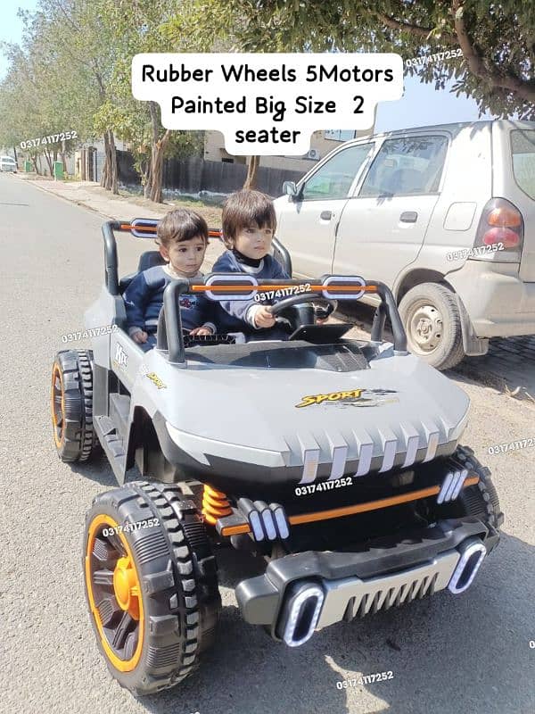 Kids Jeep | Electric Jeep 4×4 Kids Car | Rubber Wheels Big Size Jeeps 5