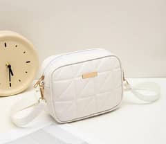 Sylish Girl's White Crossbody Bag - 1pc (Free Delivery)