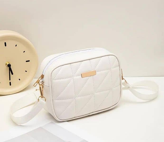 Sylish Girl's White Crossbody Bag - 1pc (Free Delivery) 0