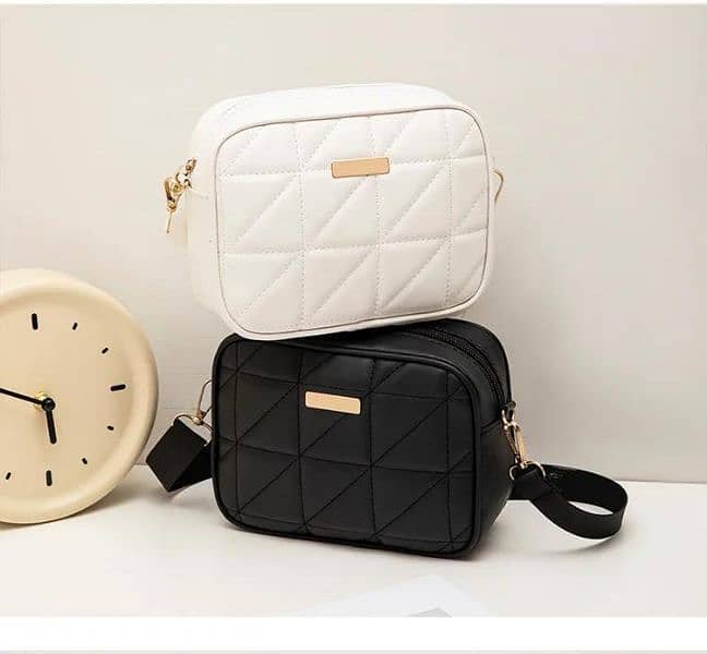 Sylish Girl's White Crossbody Bag - 1pc (Free Delivery) 1