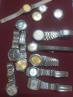 seiko nino camy favre leuba citizen ricoh automatic watches lot