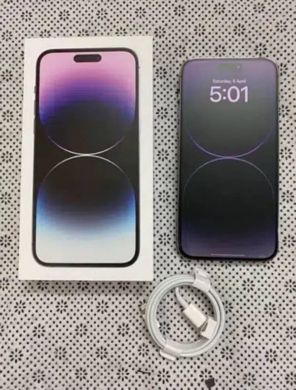 iPhone 14 pro max 128 gb jv with full packing 1