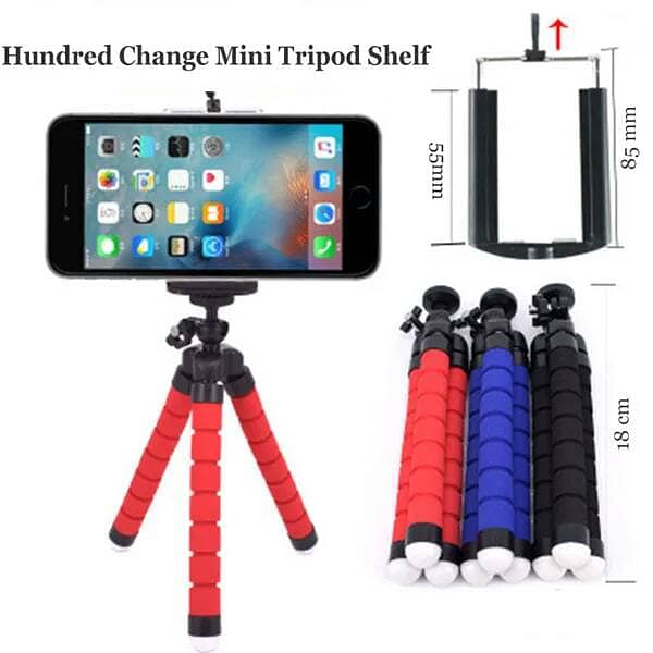 Curve-able Adjustable & Flexible Tripod Stand With Mobile Holder 1