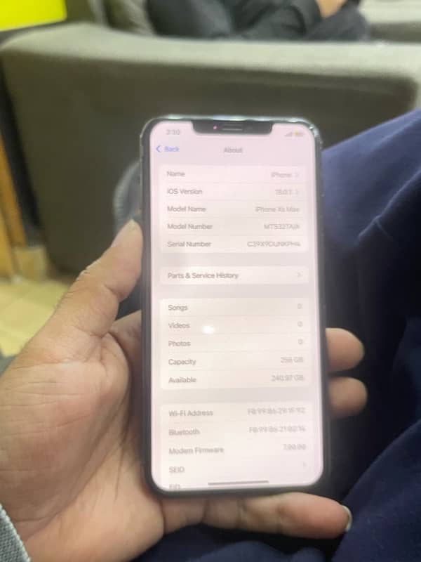 iphone Xs max 256gb pta approved dual 2