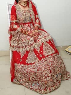 bridal Lehenga with jewelry