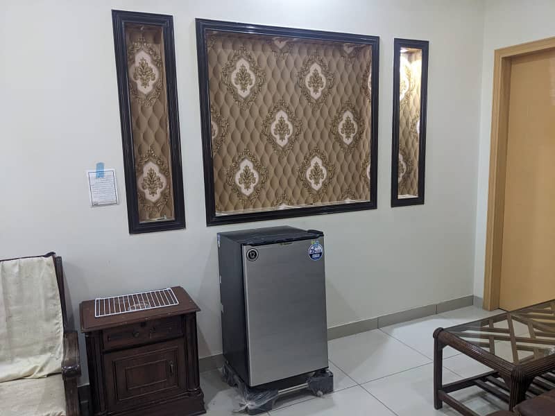 Single bed furnished flat available for rent Citi Housing Gujranwala 2