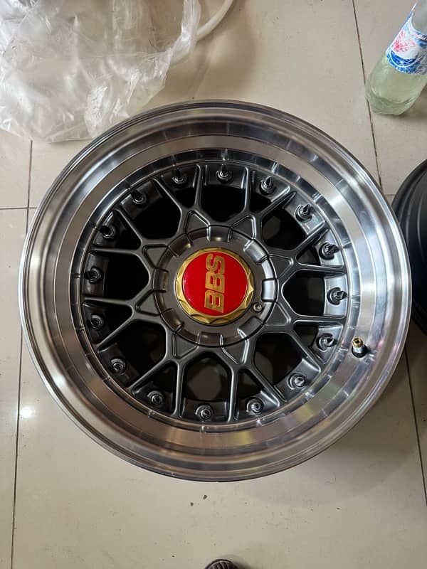 BBS rim 8.5 jj brand new 15 inch 100 - 114 pcd 4 nut 03120928815 3