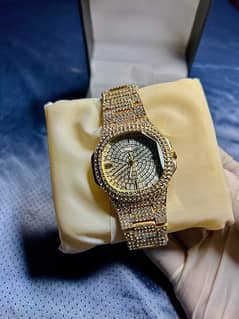 Patek Phillips iced daimond watch brand new