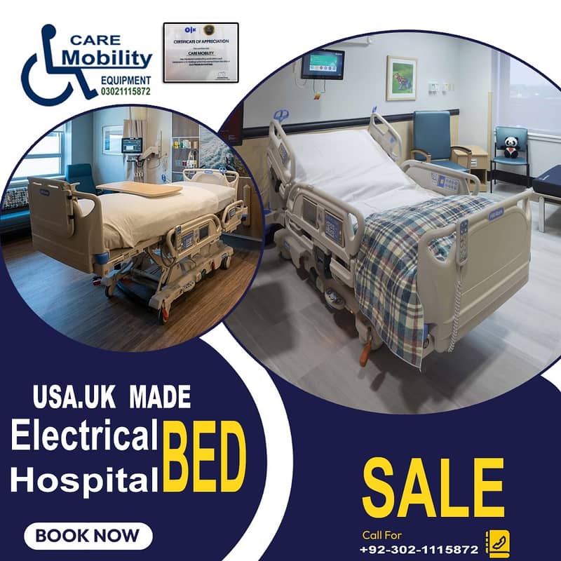 ICU bed Hospital bed In Faisalabad Medical Bed/ Surgical Electric Bed 1