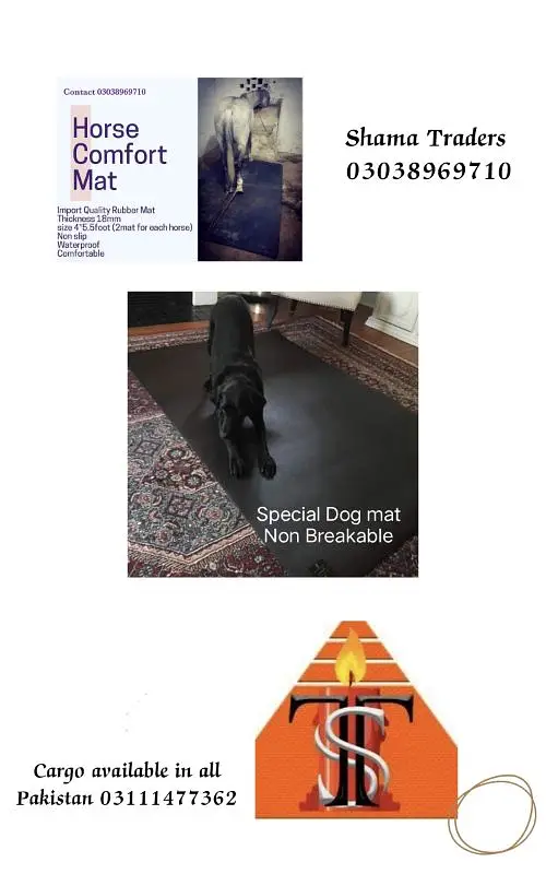 Dog Rubber mat available in all Pakistan