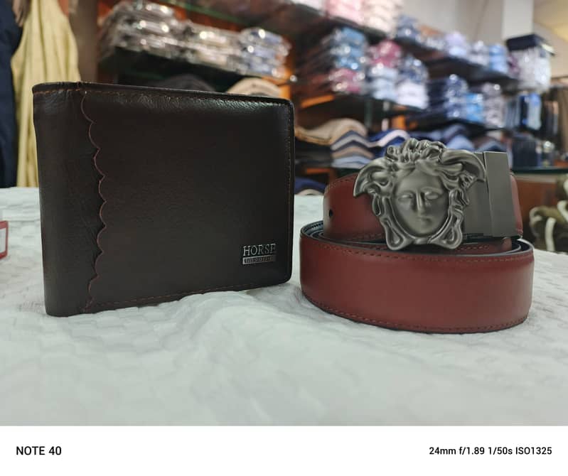 leather belts wallets imported metal bucle two side belt fashion belt 5