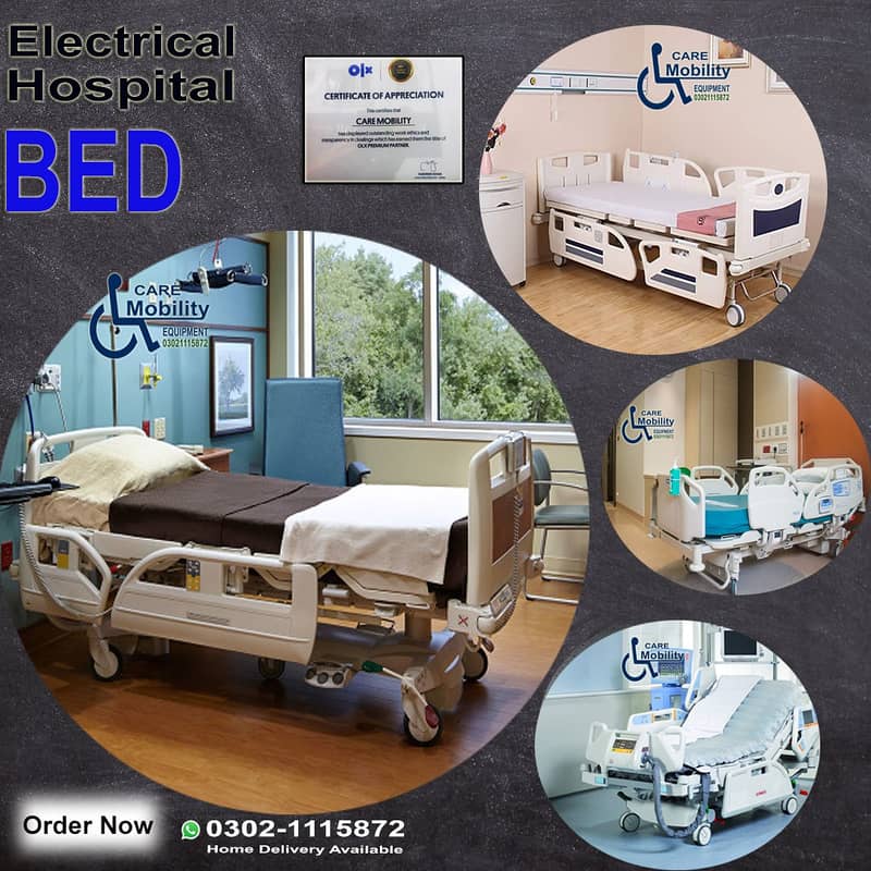 Hospital bed In Peshawar Medical Bed/ Surgical Electric Paitent bed 15