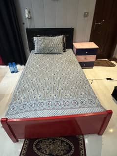 SINGLE BED Along with SIDETABLE | Urgent Sale in Lahore