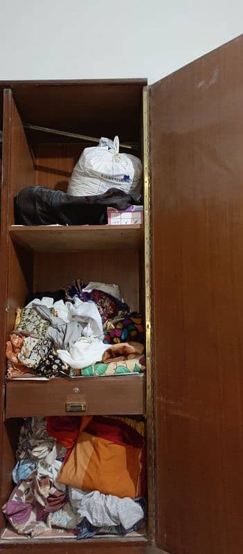 BED CUPBOARD AND SIDETABLES WITH MATTRESS AND PILLOW 3