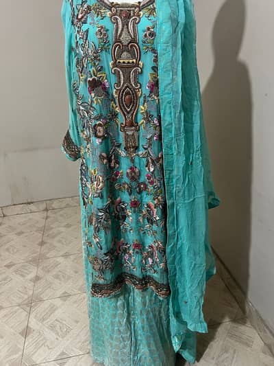 Formal Wedding Dress | Fancy Shirt With Sharara