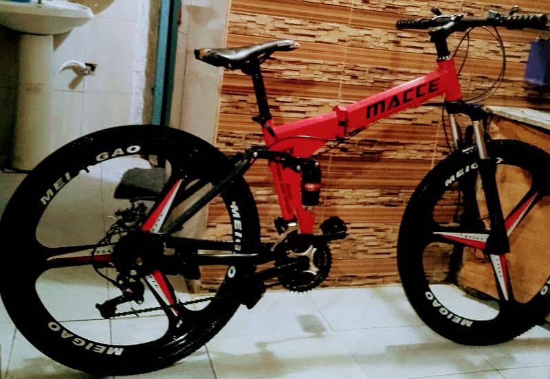 folding bike full size 26 inch new 5 month used call no. 03149505437 0