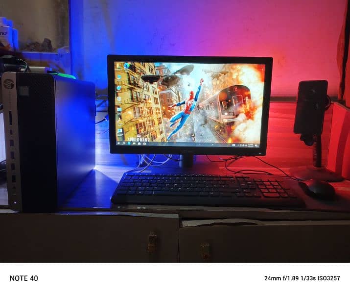 HP PRODESK 600 SFF WITH LED KEYBOARD MOUSE 0