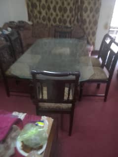 Dining table with chairs