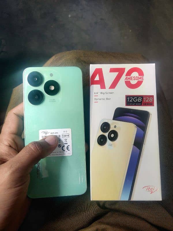 itel a70 4+8+128gb sath box ha chgar nhi ha 0