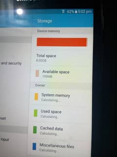 SAMSUNG GALAXY TAB A FOR SELL 8GB memory