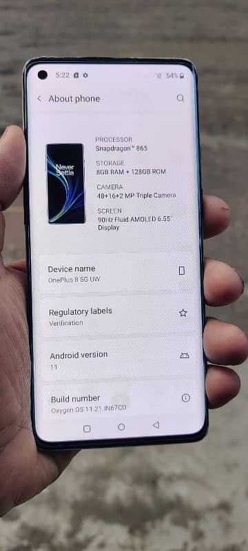 oneplus 8 5g /8+128gb only mobile ha 1