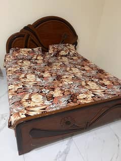 wooden bed