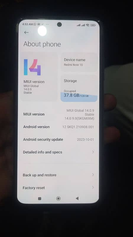 Redmi Note 10 lush Condition exchange for sale urgent 8