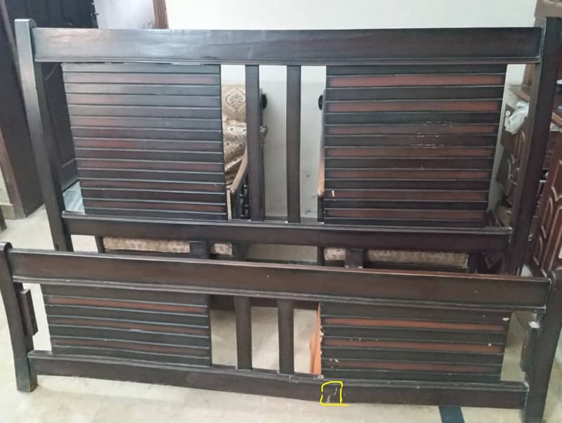 Wooden Double Bed (used) 10000/- 1